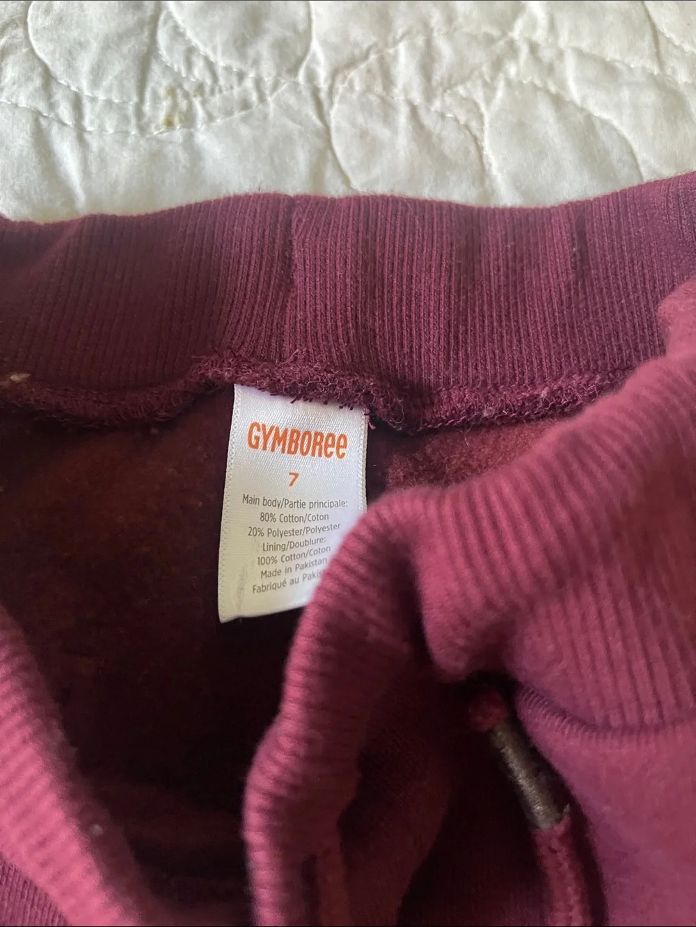 Gymboree Maroon & Rust Hoodie Sweatshirt and pants Set